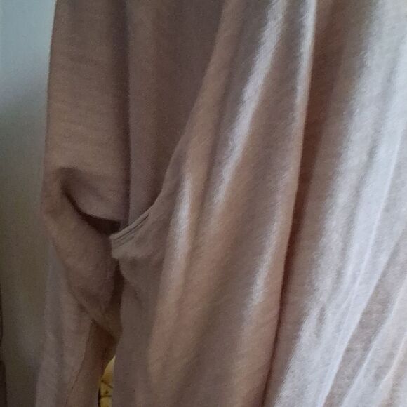 Free People Beach Women's Oversized Cream Hooded Top Medium - Picture 6 of 10